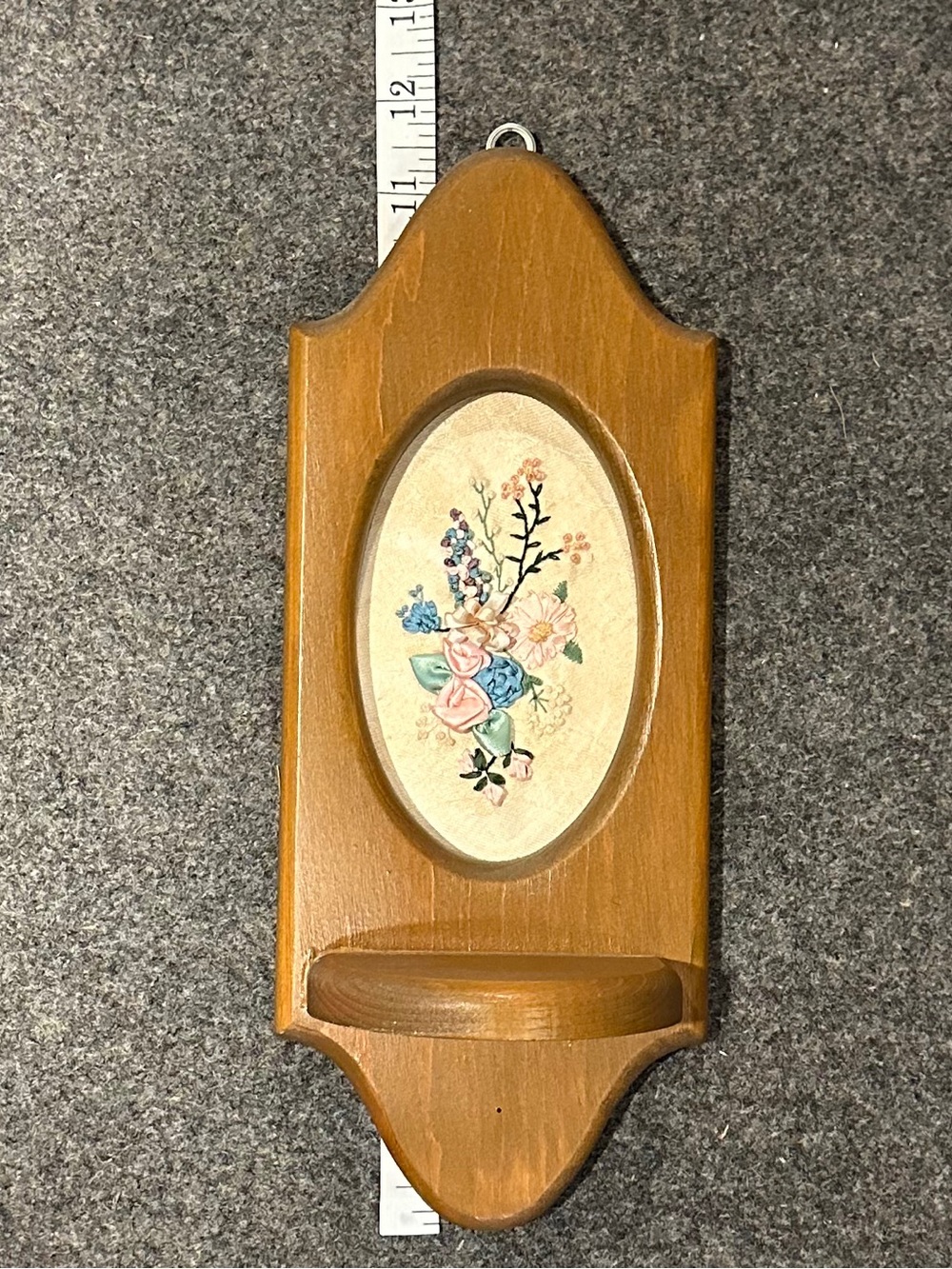 Vintage Needlepoint Shelf - Picture 4 of 7